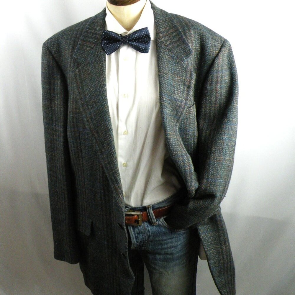 Gieves & Hawkes Two Button Tweed Sport Coat 44L